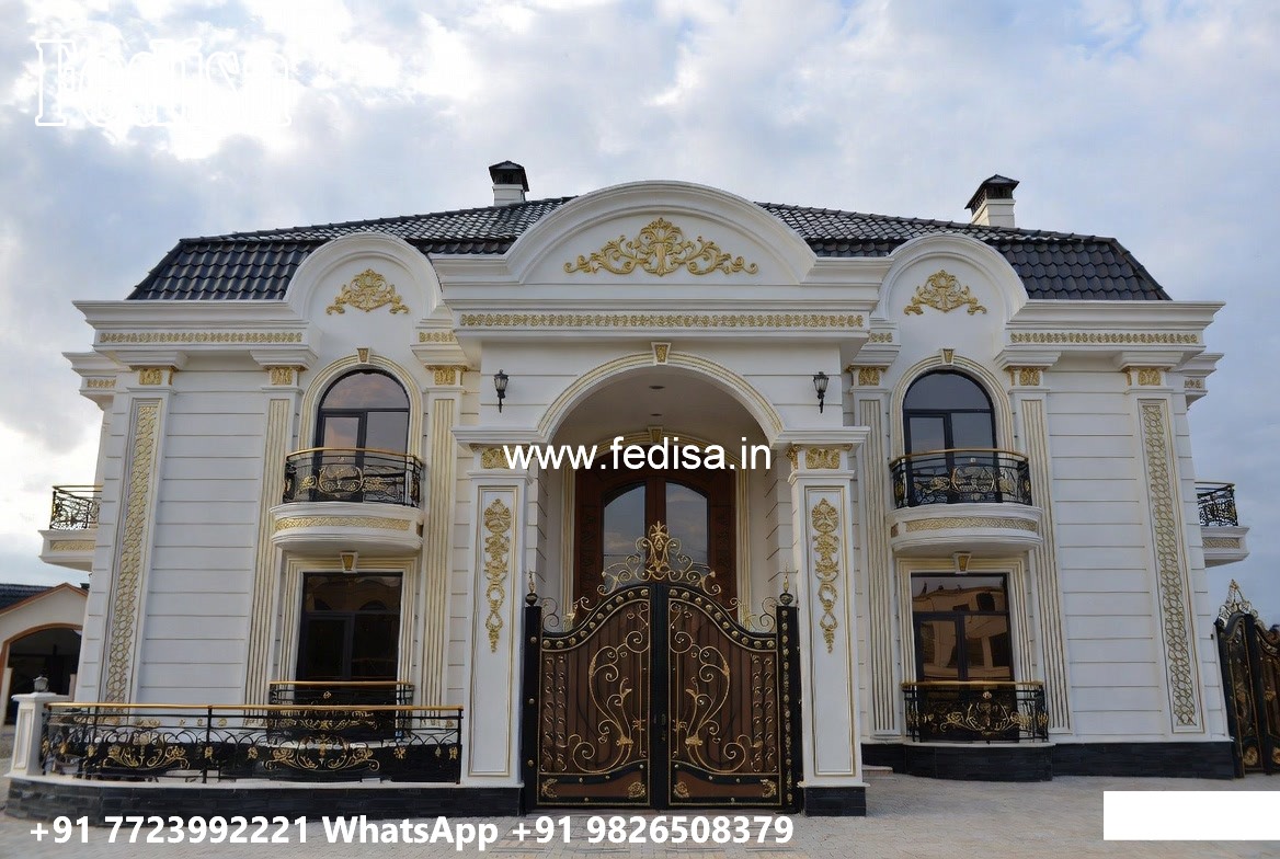Classic Outdoor Patio Villa Best Small House Plans No-5764