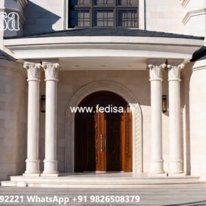 Classic Villa Design With Swimming Pool Flat Roof Design Plans No-5769