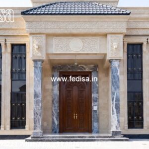 Classic Villa Front Elevation Design 8 Bedroom House Plans No-5772