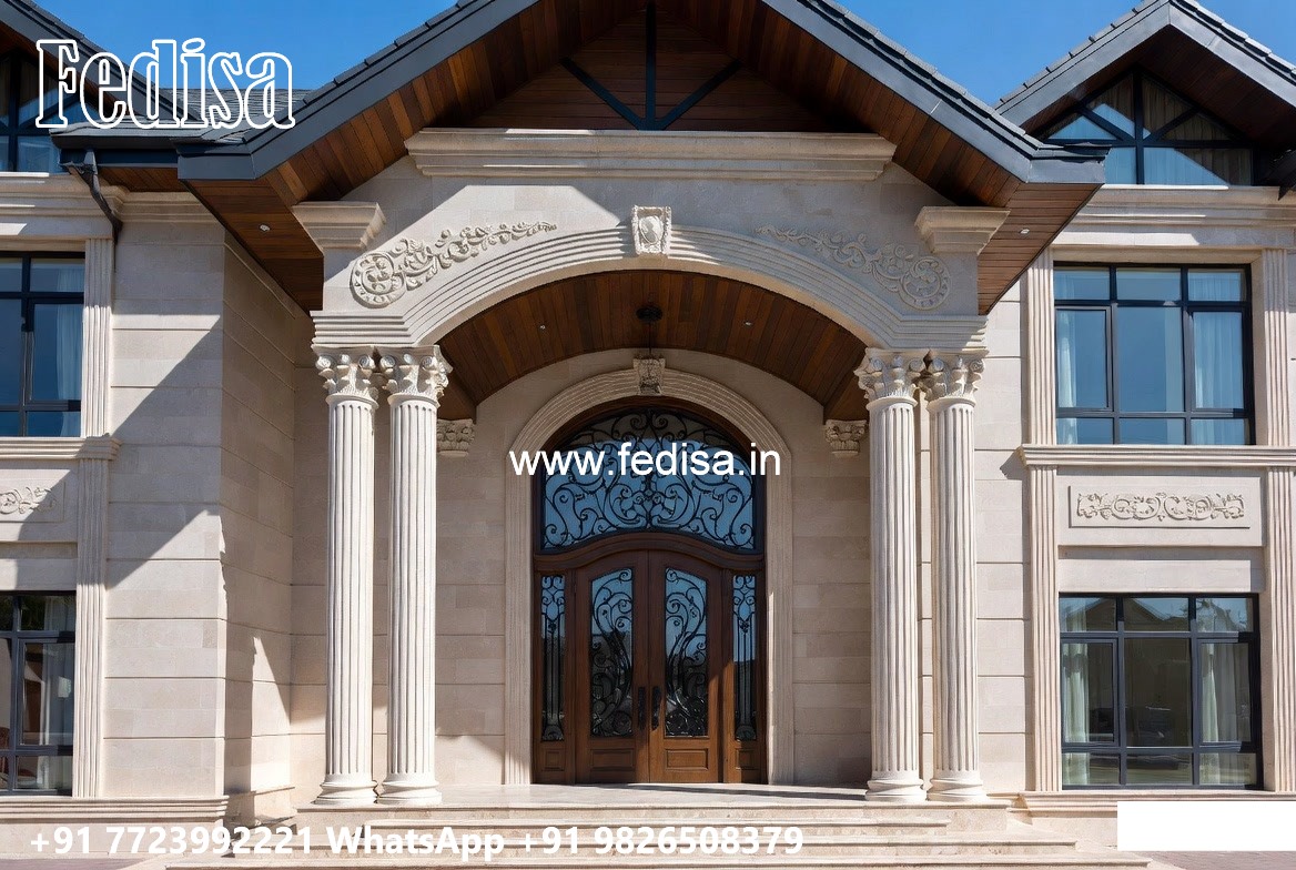 Neoclassical House Design Modern Flat Roof House Plans No-5791