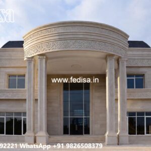 Classic Front Elevation House Entrance Designs Exterior No-5792