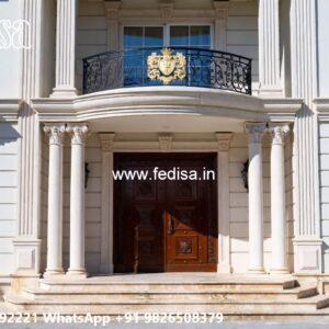Neoclassical Villa Facade Traditional Japanese House Floor Plan No-5866