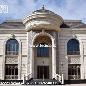 Luxury Front Elevation Villa Ground Floor House Plan No-5869