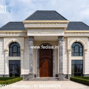Symmetrical Villa Architecture 3 Bedroom 2 Story House Plans No-5871