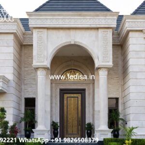 Luxury Villa Landscaping Corner Lot House Design No-5882