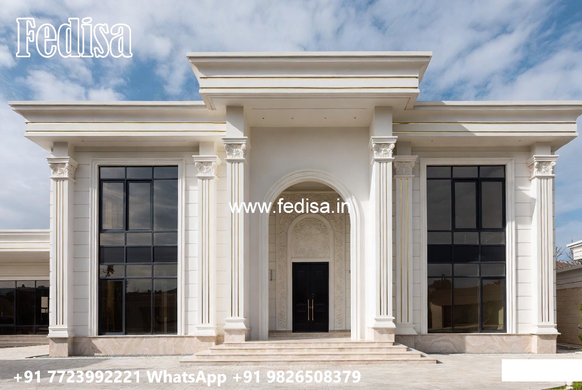 Classic Outdoor Patio Villa Low Cost Small House Design No-5886
