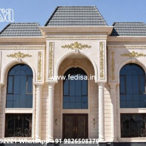 Classic Villa Front Elevation Design 24×24 1 Bedroom House Plans No-5894