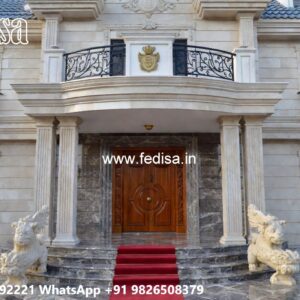 Luxury Classic Living Room Bungalow House Design With Floor Plan No-5922