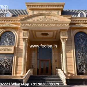 Marble Flooring Home New House Front Design No-5925