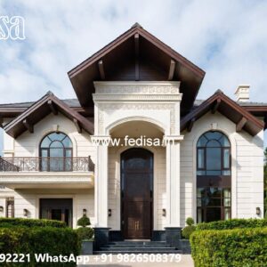 Classic House Garden Design Three Storey House Design No-5927