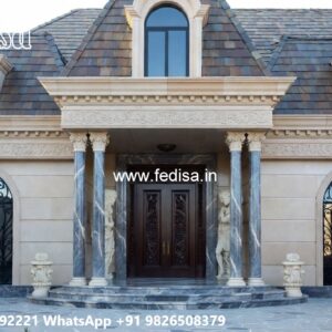 Classic Home Design With Garden Balcony Railing Design For House Front No-5977