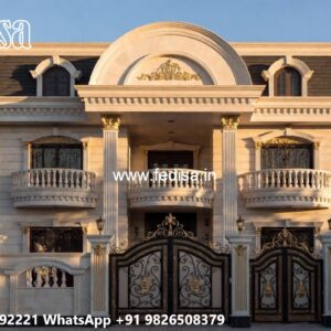 Classic Villa Exterior 2 Bedroom 1 Kitchen 1 Bathroom House Plans No-5987