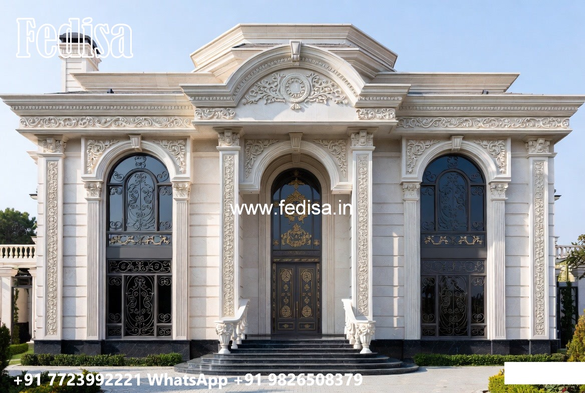 Villa With Columns Design Makan Ka Front Design No-5990