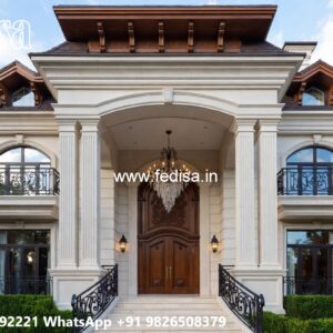 Marble Flooring Villa Design New Home Front Design No-6001
