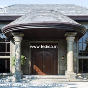 Classic Outdoor Patio Villa Dream Home Plans No-6008