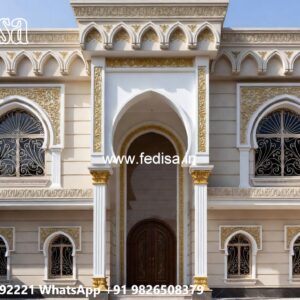 Classic Mediterranean Villa Style Homes First Floor Front Design No-6012
