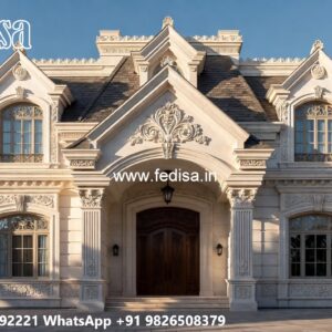 House With Columns Exterior Bungalow Front Design No-6038