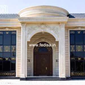 Stone Exterior Classic Home Four Bedroom House Design No-6040