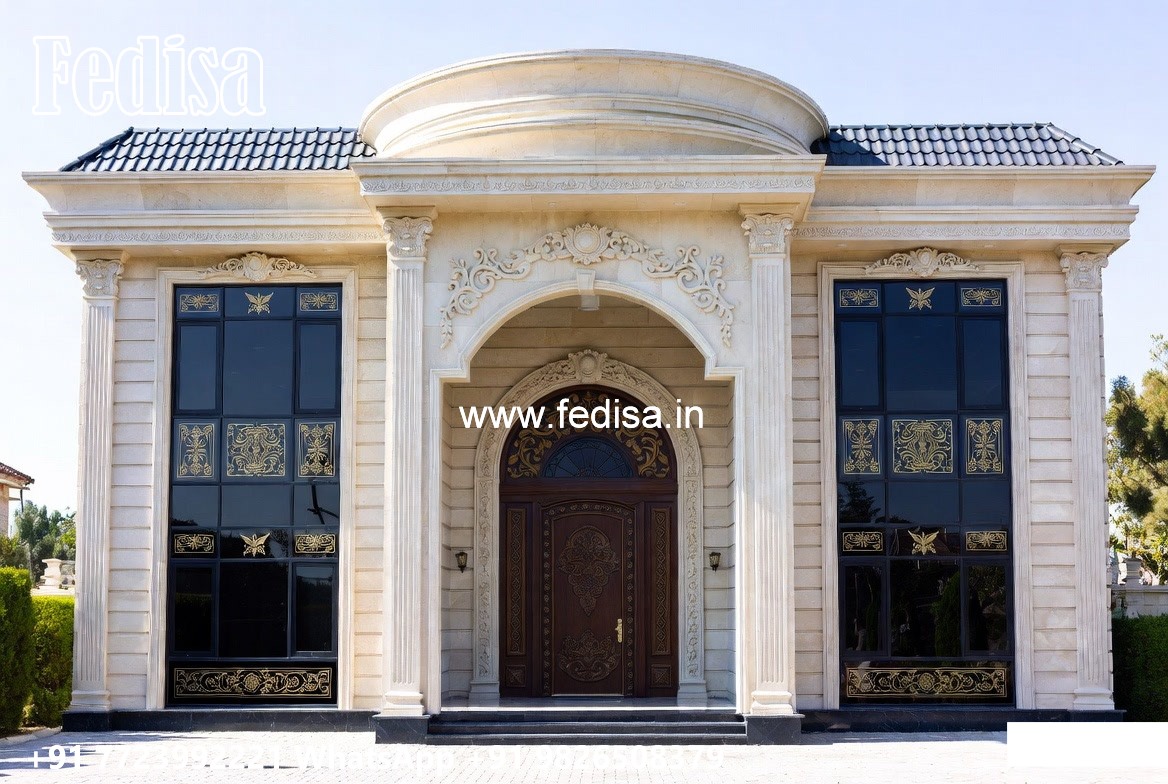 Stone Exterior Classic Home Four Bedroom House Design No-6040
