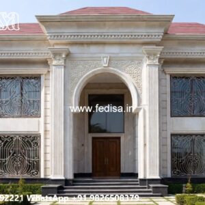 Classic Villa Design Sloped Lot House Plans No-6101