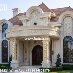 Classic Villa Exterior Spanish Style House Plans No-6109