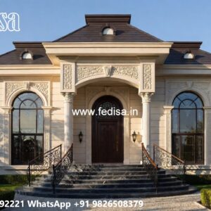 Villa With Columns Design Cube House Design No-6112