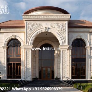 Luxury Front Elevation Villa English House Design No-6113