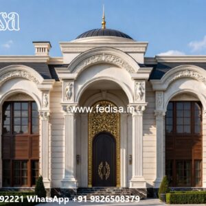 Classic Villa Front Elevation Design Four Room House Design No-6138