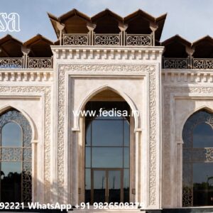 Classic Front Elevation Home Portico Design No-6158