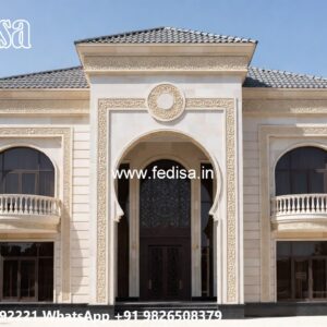 Marble Flooring Home Sitout Wall Design No-6169