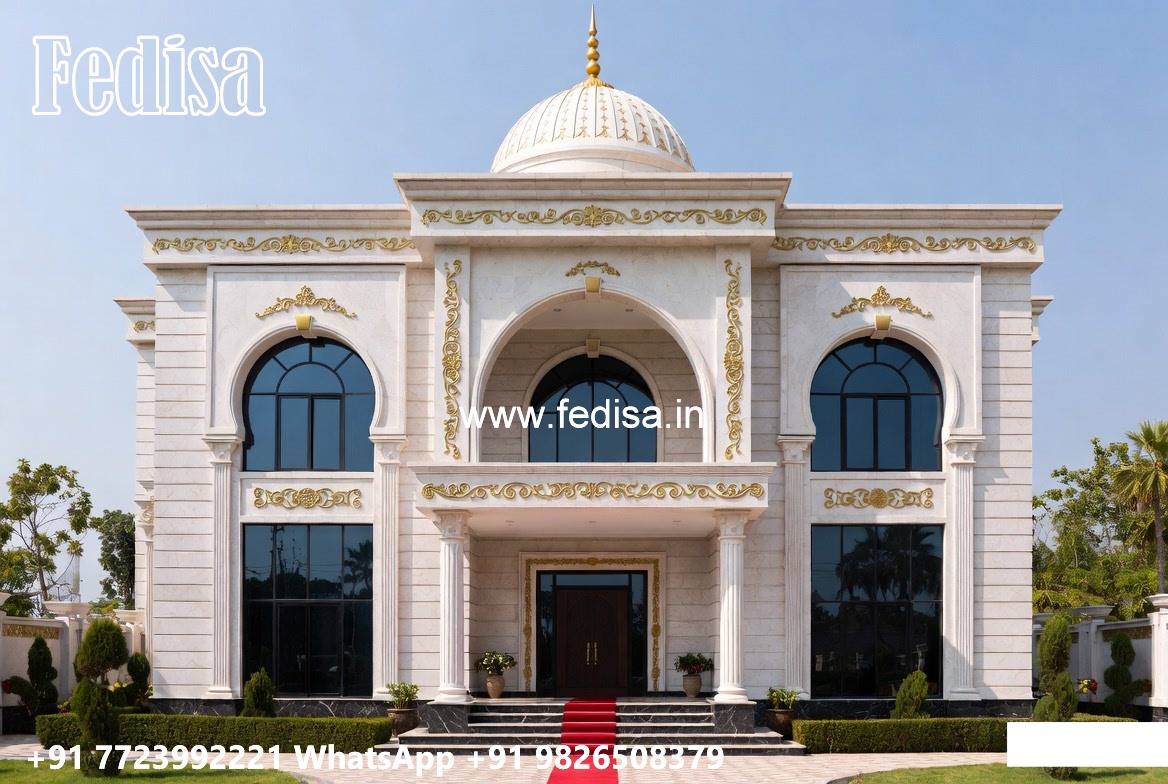 Classic Front Elevation Apartment House Design No-6196