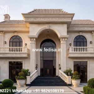 Villa With Columns Design Classic Villa Design No-6234