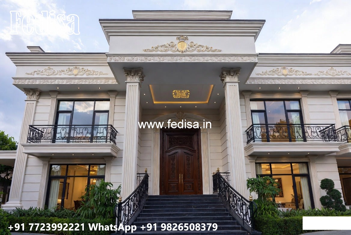 Classic Villa Front Elevation Design Front Wall Design For Small House No-6260