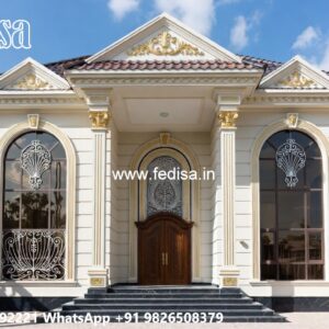 Classic Front Elevation Home Garage Design No-6280