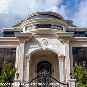 Classic Home Exterior Design 4bhk Duplex House Plan No-6349