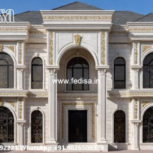 Classic Villa Front Elevation Design 2 Story House No-6382