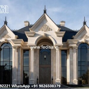Classic House Front Elevation Design Low Budget Modern 3 Bedroom House Design No-6424