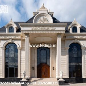 Traditional House Design With Modern Touch Single Floor House Front Design No-6427