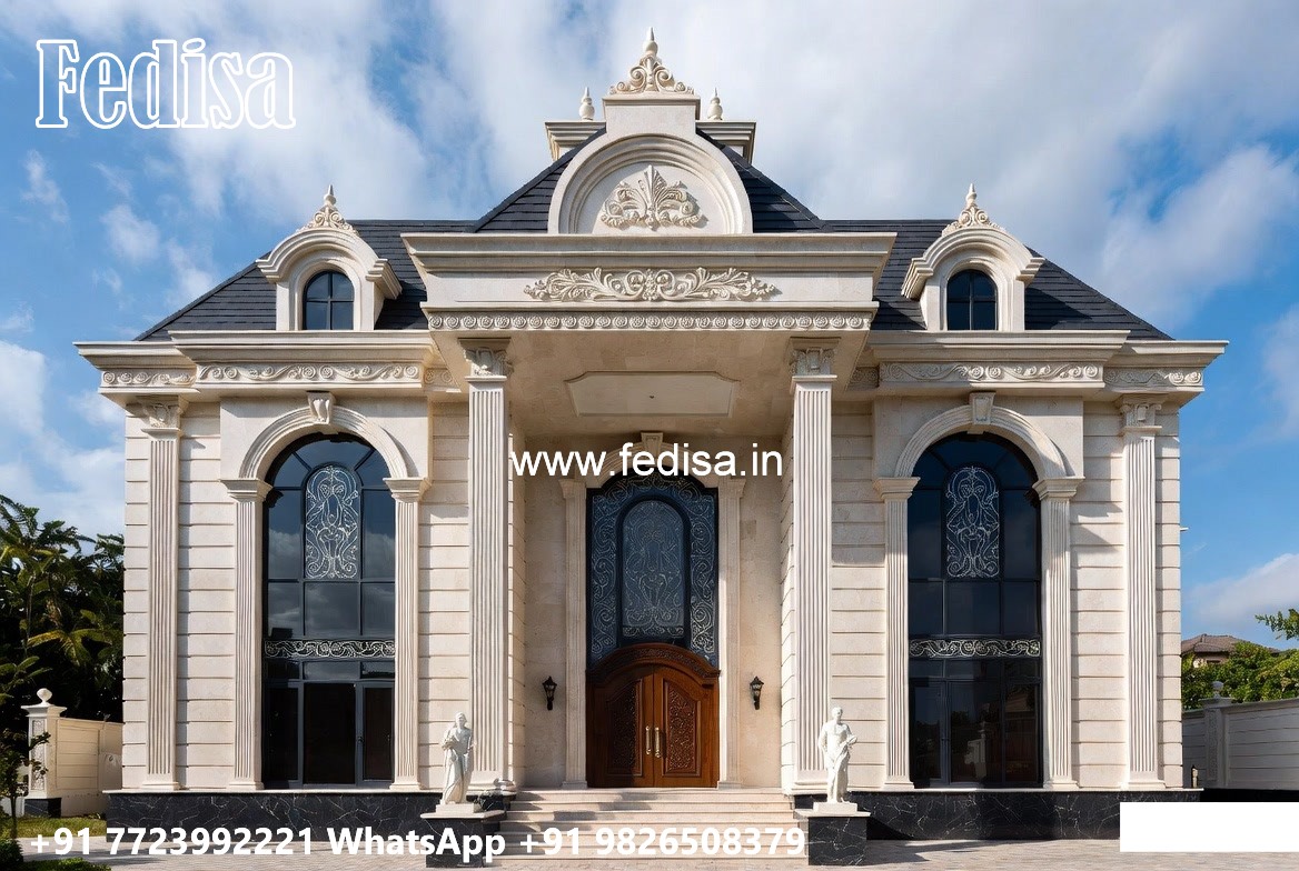 Traditional House Design With Modern Touch Single Floor House Front Design No-6427