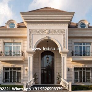Vintage Villa Style One Bedroom House Plans No-6473