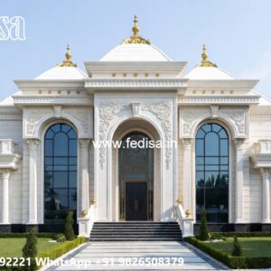 Classic Villa Exterior L Shaped House No-6475