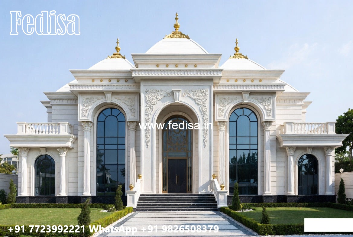 Classic Villa Exterior L Shaped House No-6475