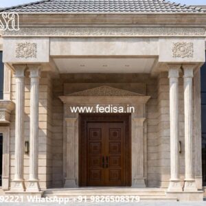 Villa With Columns Design Mini House Design No-6478