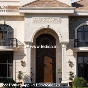 Classic House Front Elevation Design 3 Storey House Design No-6546