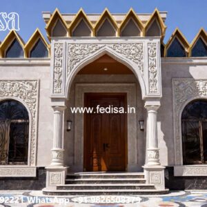 Classic Front Elevation 2nd Floor House Front Design No-6562