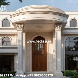 Classic Home Exterior Design Small Two Storey House Plans With Balcony No-6593