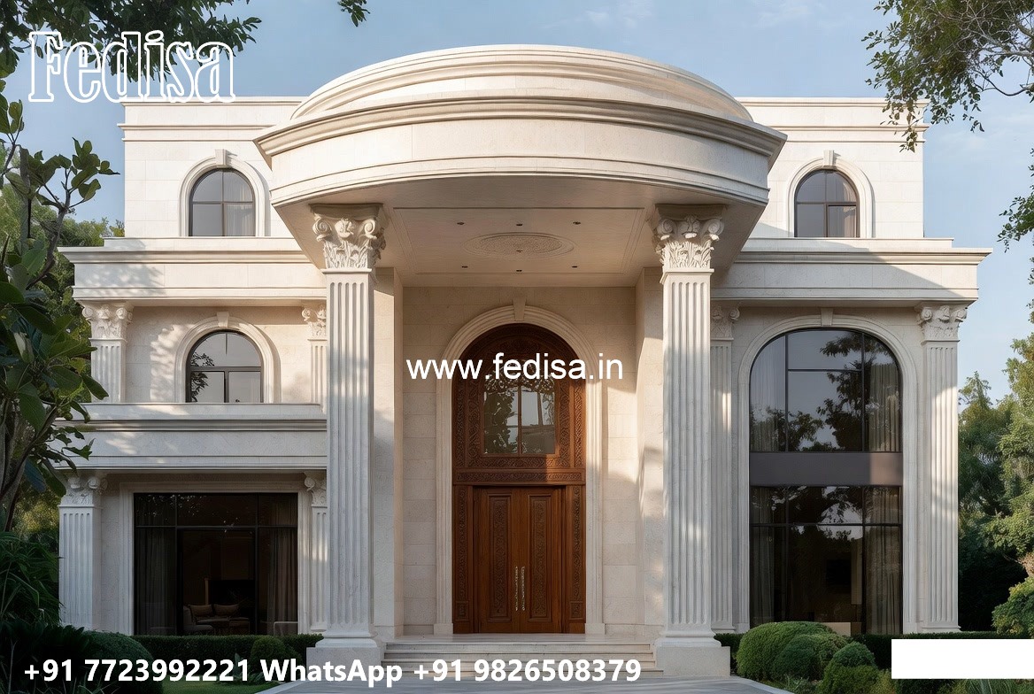 Classic Home Exterior Design Small Two Storey House Plans With Balcony No-6593