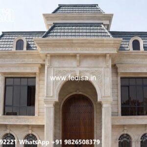 Vintage Villa Style Two Floor House Design No-6595