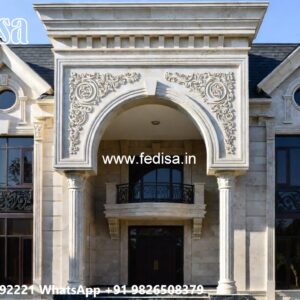 Grand Entrance Villa Design 1 Story House Plans No-6599