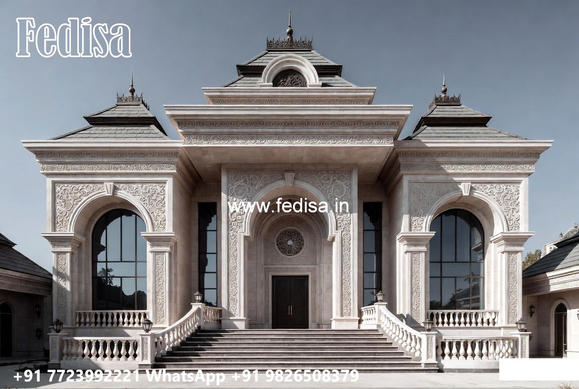 Villa With Columns Design House Layout Design No-6600